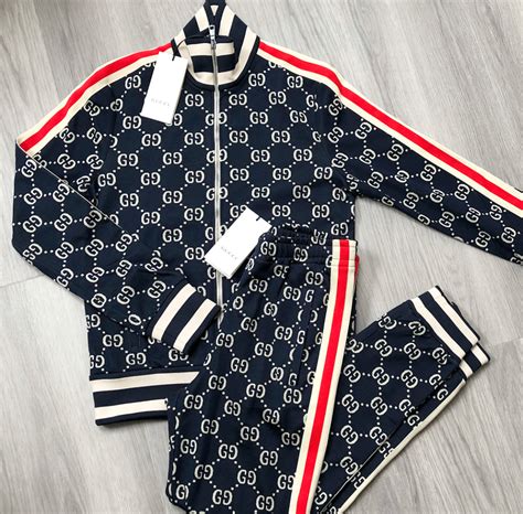 gucci tracksuit blue red|Gucci tracksuit first copy.